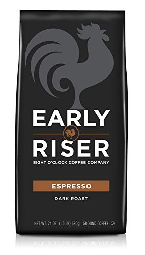 Early Riser Espresso Ground Coffee, 24 Ounce