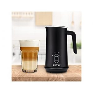 Instant Milk Frother, 4-in-1 Electric Milk Steamer, 10oz/295ml Automatic Hot and Cold Foam Maker and Milk Warmer for Latte, Cappuccinos, Macchiato, 500W