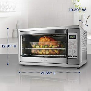 Oster Extra Large Digital Countertop Convection Oven, Stainless Steel (TSSTTVDGXL-SHP)
