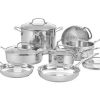 Cuisinart 77-11G Chef's Classic Stainless Steel 11-Piece Cookware Set, Silver