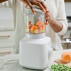 The First Years First Fresh Foods Blender & Steamer - Baby Food Maker for Healthy Homemade Baby Food – Easy-to-Clean Baby Food Processor – 3.5 Cup Capacity