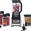 Nutri Ninja Mega 1200 Watts Kitchen System, Blending and Food Processing, 1 Base 2 Functions Auto-iQ Technology