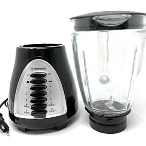 Westinghouse 220 Volts Blender WKBE1008BA -1.5L -10 Speed - Pulse Rotation - Stainless Steel Blade With Glass Jar 220-240 Volts (Not For USE IN USA)