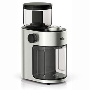 Braun MultiServe Machine 7 Programmable Brew Sizes / 3 Strengths + Iced Coffee, Glass Carafe (10-Cup), Stainless Steel, KF9070SI & KG7070 Burr Grinder, 7.4 x 5.2 x 10.6 Inches, Stainless Steel
