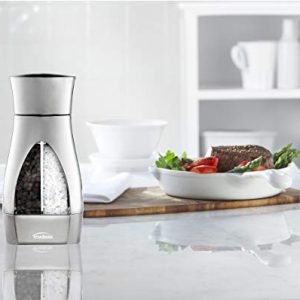 Trudeau - 716451 Trudeau Stainless Steel Manual 2-in-1 Salt and Pepper Mill, 7.5 inches, Silver