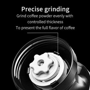 MAVO Manual Coffee Grinder, Burr Coffee Bean Grinder - Conical Ceramic Burrs x 2 - 12 Adjustable Setting - with Ceramic Grinding Core - Perfect for French Press, Pour Over