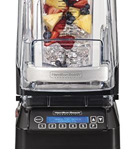 Hamilton Beach Commercial HBH750 The Eclipse Blender, 3 hp, Quietblend Technology, 48 oz./1.4 L Polycarbonate Container, 18.5" Height, 8.5" Width, 11.5" Length, Black