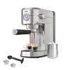 Gevi 20 Bar Compact Professional Espresso Coffee Machine with Milk Frother/Steam Wand for Espresso, Latte and Cappuccino, Stainless Steel, 35 Oz Removable Water Tank