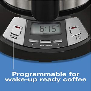 Hamilton Beach 8 Cup Programmable Coffee Maker with Thermal Carafe, Black (46240)