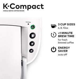 Keurig K-Compact Single-Serve K-Cup Pod Coffee Maker, White
