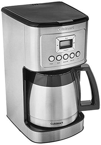 Cuisinart DCC-3400P1 12-Cup Programmable Coffeemaker with Thermal Carafe, Stainless Steel