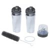 Blender Blade 6 Fins and 16oz Single Serve Cup Set, Replacement Parts Compatible with Ninja BL660 BL770 BL780 BL740 Professional Blenders