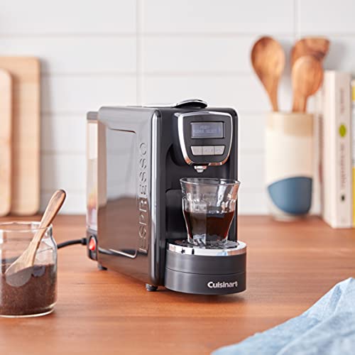 Cuisinart EM-15 Defined Espresso Machine, 13.5"(L) x 5.75"(W) x 9.5"(H), Black