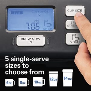 Hamilton Beach 49902 FlexBrew Trio 2-Way Single Serve Coffee Maker & Full 12c Pot, Compatible with K-Cup Pods or Grounds, Combo, Black - Fast Brewing (Renewed)
