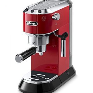 Delonghi EC680R DEDICA 15-Bar Pump Espresso Machine, Red