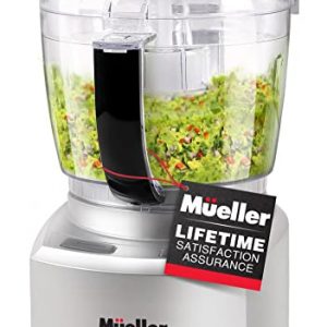 Mueller Ultra Prep Food Processor Chopper for Dicing, Grinding, Whipping and Pureeing – Food Chopper for Vegetables, Meat, Grains, Nuts and Whisk for Eggs and Cream