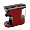 Koblenz 600 Milliliter Multi Pod Stainless Steel Espresso, Coffee, and Tea Maker for Use with Nespresso and Dolce Gusto Capsules, Red and Black