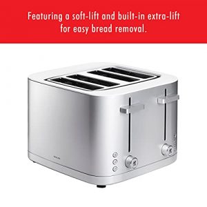 ZWILLING Enfinigy 4-Slice Toaster, Extra Wide 1.5