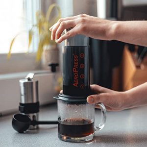 Aeropress Coffee and Espresso Maker - Makes 1-3 Cups of Delicious Coffee Without Bitterness per Press