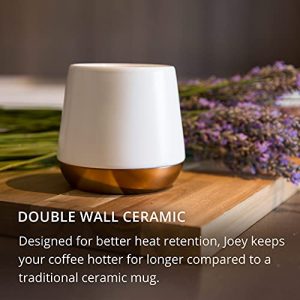 Fellow Junior Demitasse Double Wall Ceramic Coffee Mug - Refined and Sophisticated Espresso Cups, Matte Black, 2.3 oz Shot Cup (Set of 2)