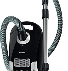 Miele Compact C1 Turbo Team Bagged Canister Vacuum, Obsidian Black