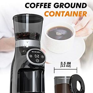 Conical Burr Coffee Grinder, GIVENEU Electric Burr Mill Coffee Bean Grinder with 31 Grind Settings for Espresso, Drip Coffee, French Press and Percolator Coffee, Perfect Home and Office Coffee Grinder