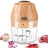 TOPESCT Electric Mini Chopper 250ML-Portable Garlic Grinder,Cordless Small Food Processor with USB Charging for Ginger Onion Vegetable Meat