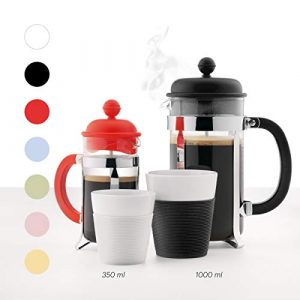 BODUM Caffettiera 3 Cup French Press Coffee Maker, White, 0.35 l, 12 oz