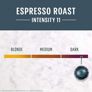 Starbucks Capsules for Nespresso Vertuo Machines — Dark Roast Espresso Roast — 5 boxes (50 espresso pods total)