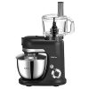 BONISO Stand Mixer Food Processor,6.5-QT 800W 6-Speed Tilt-Head Food Mixer, Multifunctional Kitchen Electric Mixer with Dough Hook, Wire Whip, Plat Beater