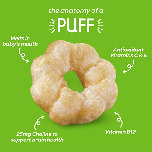 Happy Baby Organics Superfood Puffs, Variety Pack, 2.1 Ounce, Pack of 6 (Flavors may Vary)
