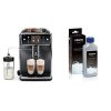 Saeco Xelsis Super Automatic Espresso Machine, Titanium Metal Front, SM7684/04 & CA6700/47 Espresso Machine Liquid Descaler