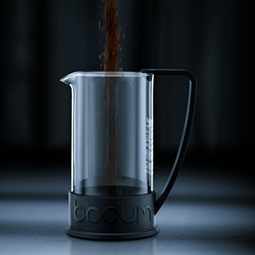 Bodum 10948-01BUS Brazil French Press Coffee and Tea Maker, 12 Ounce, Black