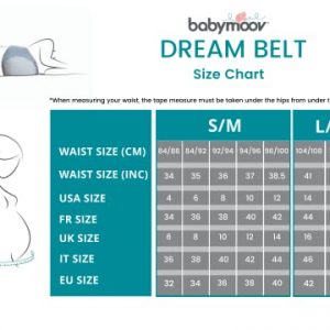 Babymoov Dream Belt Sleep Aid, Maternity Sleep Support & Wedge for Ultimate Comfort during Pregnancy, Large / X-Large