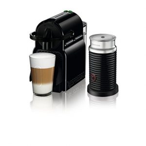 Nespresso Inissia Espresso Maker with Aeroccino Milk Frother by De'Longhi, Black