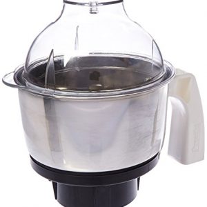 Preethi MGA-504 Stainless Steel Genie Jar for Eco Twin, Plus/Chef Pro and Blue Leaf, 0.5-Liter, Silver