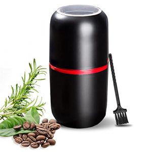 PARACITY Electric Coffee Grinder Mini Grain Mill Small Spice Grinder, Herb Grinder Electric with Cleaning Brush for Dry Herbs, Peanuts, Fine Leaves, Pepper Beans, Almonds, Flowers, Pill, Grains Beans