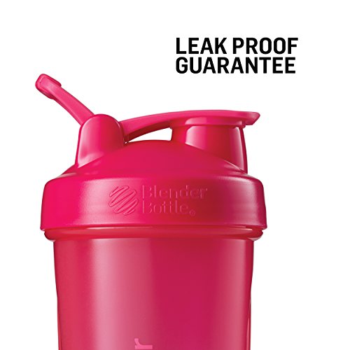 BlenderBottle Classic Shaker Bottle Perfect for Protein Shakes and Pre Workout, 28-Ounce (2 Pack), Plum/Plum and Teal/Teal