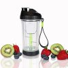 Bevrev Portable Manual Blender with Stainless Steel Blades - As Powerful As a Vegetable Chopper - Non-Electric Blender with Leak-Proof Sports Bottle for Shakes and Smoothies - 18 Ounces