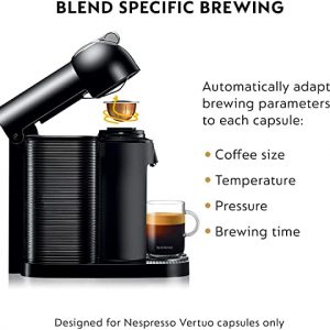 Breville BNV250BLK Vertuo Coffee and Espresso Machine by Breville, Black