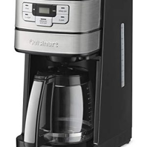 Cuisinart DGB-400 Automatic Grind & Brew 12-Cup Coffeemaker, Black/Silver & Gold Tone Filter