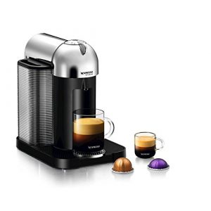 Nespresso GCA1-US-CH-NE VertuoLine Coffee and Espresso Maker, Chrome (Discontinued Model)
