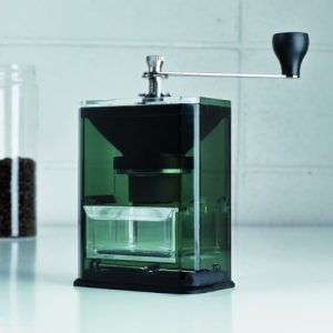 Hario Acrylic Ceramic Manual Coffee Grinder, Clear