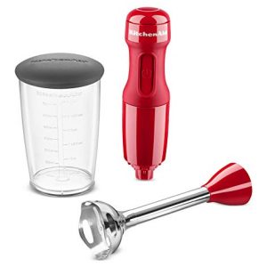 KitchenAid Queen of Hearts Hand Blender KHB1231QHSD, 3 Speed, Passion Red