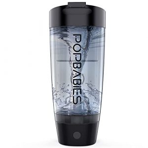 PopBabies Smoothie Blender, Portable Blender and Personal Blender, USB rechargeable Updated Version Navy Blue;PopBabies Electric Shaker Bottle, Powerful Blender Shaker Bottle for Protein Shakes