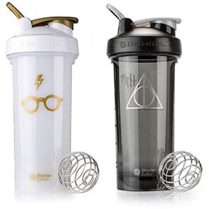 Blender Bottle Pro Series - 2 Pack - Glasses and Deathly Hallows Designs - 28 oz