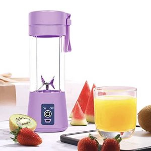 Portable Blender Handheld Juicer Cup / Smoothies and Shakes Blender / Fruit Machine Ice Blender Mixer (Purple)
