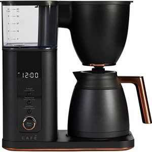 Café Specialty Drip Coffee Maker with 10-Cup Insulated Thermal Carafe, SCA Certified, WiFi Enabled with Voice-to-Brew Controls, Programmable, Matte Black (Renewed)