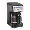 Hamilton Beach 12 Cup Compact Programmable Coffee Maker, Black with Stainless Steel Accents (46200)