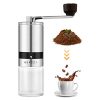 Manual Coffee Grinder - Portable Hand Coffee Bean grinder with 6 Adjustable Settings for Office, Home, Traveling, Camping, Conical Burr Coffee Grinder for Aeropress, French Press, Espresso